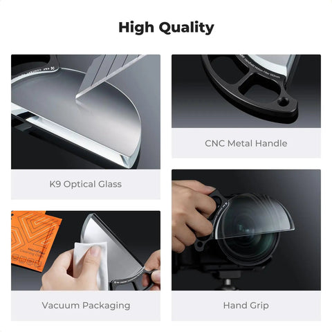 Handheld Drag Filter For Photography, 100mm Glass, Pro Grade K9 Optical Glass, Ultra Clear Light Transmission, Dope Prism Effects