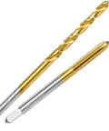 8-32 UNC Tap And No 29 Drill Bit Set With M2 HSS Drill Bit Titanium Plated For Stainless Steel And Metal close-up view.