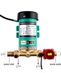 Home Shower Water Pressure Booster Pump 115V 60Hz Three Quarter Inch Outlet 90W Auto Boost Pump With Flow Switch pipes