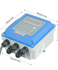 No-Nonsense Digital Ultrasonic Flow Meter For Water With Clamp-On TS-2 And TM-1 Transducers, Pro Grade Water Flow Meter, TUF-2000B box