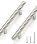 30 Pack 5 Inch Cabinet Pulls With 3 Inch Hole Center In Satin Nickel Premium Stainless Steel For Kitchen Cabinets And Drawers