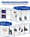 Bipedal Robot Kit For Teens And Adults ESP32 Arduino Based STEM Coding Toy DIY Robotics Project For Ages 12 To 16 Hands On Learning Electronics Programming And Engineering With Easy Assembly, tutorial pages and assembly guide