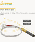 24 Inch Thermopile Generator 5 Pack 750 Millivolt Thermopile Q313A Replacement shown with aluminum wire and connectors
