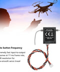 DSMX 2.4GHz 8 Channel RC Satellite Receiver Replacement For AR8000 AR6210 displayed with drone silhouette background