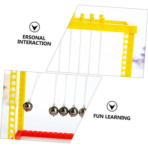 Newtons Cradle Desk Ball Set For Physics Fans And Science Nerds Glass Pendulum Balls For Office Decor And Educational Science Toy