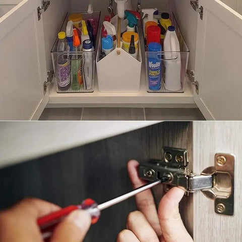 Soft Close Full Overlay Cabinet Hinges For Frameless Doors Heavy Duty Concealed Cup Hinge With Adjustable Damping Smooth Quiet Close Built In Hydraulic Cylinder Ideal For Kitchen Cabinets being installed on a cabinet door