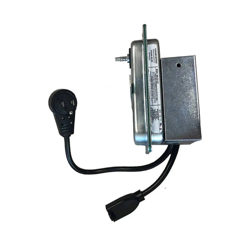 Plug In Air Pressure Activation Switch For Duct Fans In HVAC Systems That Automatically Turns On And Off Based On Furnace Or Air Conditioner Blower With Easy Install And Works With Any Brand Duct Fan