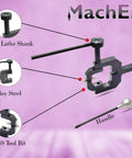 Badass Precision Radius Ball Turning Gear For Bench Lathes With Rock Solid Three Eighth Inch Shank and Heavy Duty High Speed Steel Cutter detail