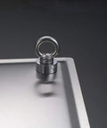 Corner detail of 12 Inch LED Rainfall Shower Head Square Brushed Nickel High Pressure Wall Mounted Or Ceiling Mounted Solid Brass Construction