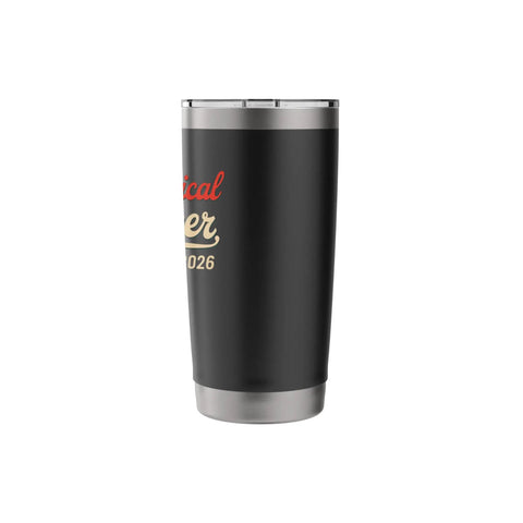 Mechanical Engineer Graduation Gift 2026 Stainless Steel Insulated Tumbler with black finish and leak-proof lid