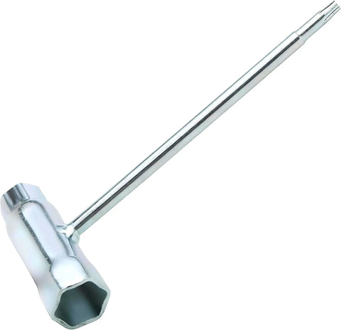 Two Pack Torx T Wrench 19mm By 13mm Three Quarter Inch By Half Inch Heavy Duty Torx Tool Set stainless steel angle view.