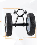 Hammock Stand Wheel Kit With Rubber And Iron Wheels For Easy Outdoor Mobility Weather Resistant Universal Wheel Set for 2-inch stands