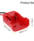 RC Car Battery Adapter Converter For DIY Builds And Repairs, 18V Battery Conversion Kit, red ABS shell with dimensions
