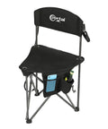 Extra Large Quick Folding Tripod Stool With Backrest For Fishing And Camping Built Tough Beefy Portable Chair