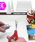 All Purpose Glue 3.7oz Clear Bundle With Snip Tip Applicators And Spreader Tools For Heavy Duty Bonds On Any Surface Waterproof