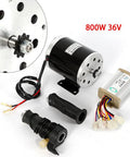 Beefy 800W Brushed Motor Kit For Electric Bikes Scooters Skateboards And Trikes 36V System With 2800rpm Torque Boost IP33 Splash Resistant