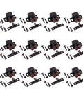 12 Pack Vintage Brown Strong Roller Catch For Cabinets And Cupboards, Heavy Duty Steel Door Lock Hardware With 48 Screws