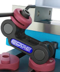 Premium Quality Low Profile Workstop For Vise Jaws mounted on a CNC mill with clear alignment features.
