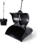 Heavy Duty Commercial Dustpan With Wheels And Windproof Cover for indoor and outdoor cleaning