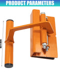 Rock Solid Heavy Duty Lifter Tool For DIY Pros And Construction Crews Auto Adjusting Jaw, orange with 13cm handle.