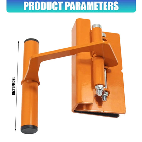 Rock Solid Heavy Duty Lifter Tool For DIY Pros And Construction Crews Auto Adjusting Jaw, orange with 13cm handle.