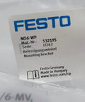 Festo MS6-WP mounting bracket label, part 532195, for MS Series size 6 industrial pneumatic use