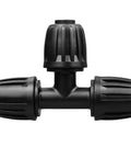 10 Pack Half Inch Drip Irrigation Barbed Tee Connectors With Locked Nut Anti Drop, Fits Standard 0.62 To 0.65 Inch Drip Tubing