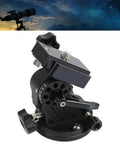 Pro Grade Aluminum Equatorial Telescope Mount With 0 To 70 Degree Tilt Wedge Latitude Base, ideal for astronomy use