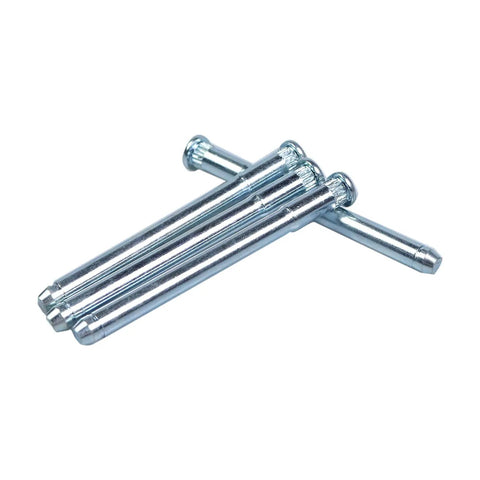Door Hinge Pin And Bushing Repair Kit For Chevy GMC Fullsize Trucks And SUVs 1988 2002 C1500 C2500 K1500 K2500 K3500 Suburban Tahoe Jimmy Yukon 4 Pins 2 Doors Heavy Duty Galvanized Steel, 4 zinc-plated pins