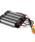 Heavy Duty AC 220V Electric Ceramic Square Heating Element 1KW 2KW Air Dry Heater detailed view with aluminum shell and wiring.