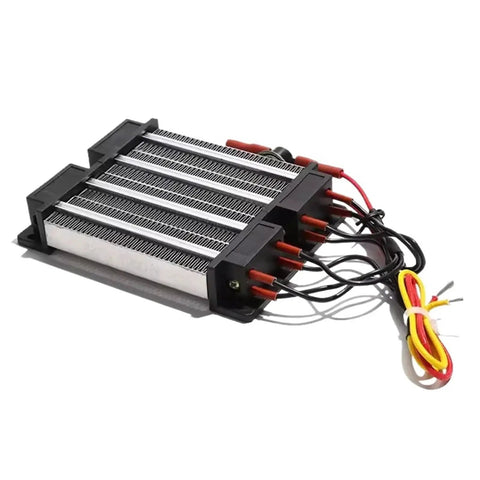 Heavy Duty AC 220V Electric Ceramic Square Heating Element 1KW 2KW Air Dry Heater detailed view with aluminum shell and wiring.