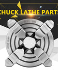 Heavy Duty 4 Jaw Independent Lathe Chuck With 3 Inch Reversible Jaws, showing precision grip features and durable construction.
