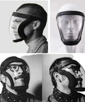 Two Pack Clear Face Shields For Full Face Protection No Fog Reusable Anti Fog Window With Adjustable Headband Unisex For Adults Durable