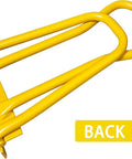 Eaves Seam Locker For Standing Seam Metal Roofs HTSL25E2 Edge Folding Tool, yellow, back view for drip edge bending