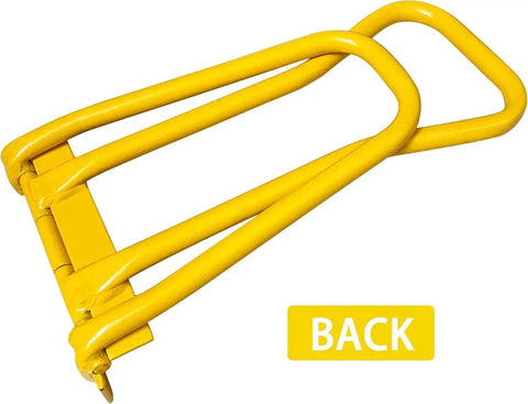 Eaves Seam Locker For Standing Seam Metal Roofs HTSL25E2 Edge Folding Tool, yellow, back view for drip edge bending
