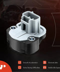 TPS Throttle Position Sensor With 3 Blade Plug For Dodge Ram Chrysler SUVs And Trucks 1997 To 2007 Plug And Play Replacement Part Easy Install High Quality Auto Sensor, 3-blade connector close-up