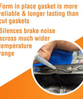 Applying Ultra Black RTV Silicone Gasket Maker for Maximum Oil Resistance, 10.6 Oz Cartridge on metal surface