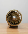 Front view of One To Twenty Scale Turbofan Fighter Engine Model Kit That Actually Runs With 150 Pieces DIY Assembly Realistic Turbine