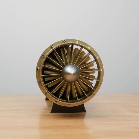 Realistic Turbofan Jet Engine Model Kit for 3D Printers, 1 To 20 Scale Aircraft Engine, front view of fan and blades