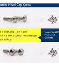Button Head Hex Socket Screws Bolts Nuts With Driver Included Eyeglasses Repair Kit Screw Cap Kit For Glasses shown