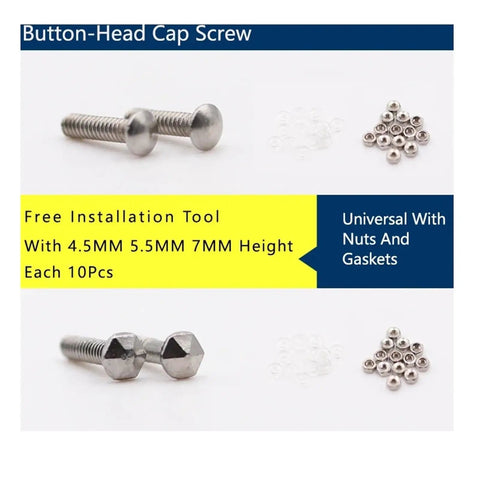 Button Head Hex Socket Screws Bolts Nuts With Driver Included Eyeglasses Repair Kit Screw Cap Kit For Glasses shown