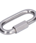 Stainless Steel Quick Link Connectors Set With Threaded Carabiners For Outdoor Gear Go To Small Locking Chains Easy Install For Camping Hiking Boating M10 Heavy Duty