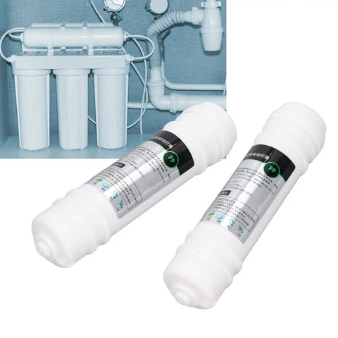 10 Inch Universal Water Purifier Filter Replacement With PP Cotton Dual Pack for home and industrial setups, kitchen installation