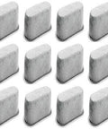 Top Shelf Charcoal Replacement Filters For Home Coffee Makers Bringing Killer Flavor And Crystal Clear Water Purification With Zero Sweat 12 Pack Long Lasting Brewer Cartridges - activated carbon filters in a grid pattern.