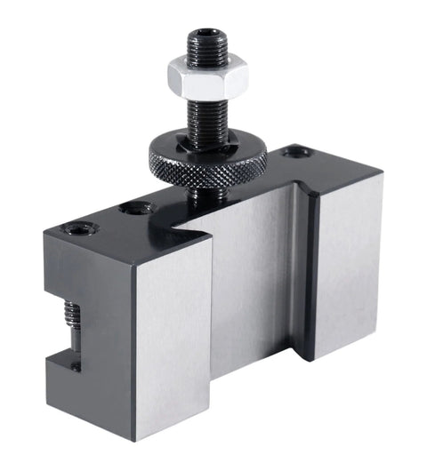 Accusize BXA turning and facing tool holder for 5/8 in tools, quick-change, style 1, front view