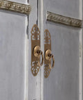 Vintage Brass Cabinet Pulls Set Of 2 With Screw Fix For Wardrobe, Bookcase, And Kitchen Cabinets 3x12 Cm Antique Style