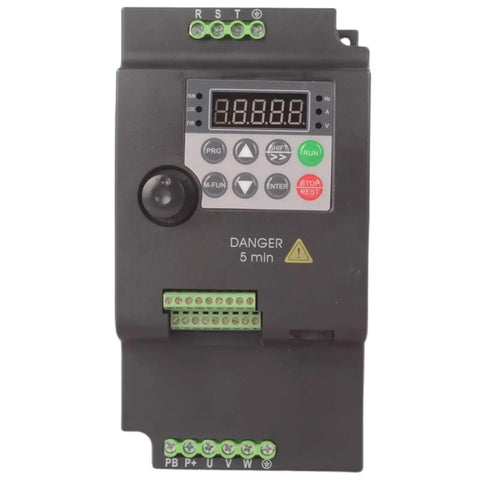 Killer Deal 380V Variable Frequency Drive Inverter With PLC Controlled 0.75KW To 5.5KW Motor Speed Controller, front view