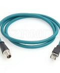 Beefy M12 X-Coded To RJ45 Cat6 Ethernet Cable IP67 Waterproof With Full Shielding For Industrial Vision Systems, 1M Length
