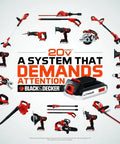 20V Max 15 Ah Lithium Ion Rechargeable Power Tool Battery Built Like A Brick For No Sweat DIY Fixes among various Black & Decker tools.