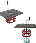 Top Shelf Manual Router Lift Table Kit With Precision Insert Base Plate. Heavy duty aluminum design for woodworking, height adjustable.